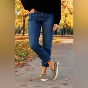 New Rothy's Black and Tan The original slip on Loafers